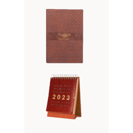 CALENDER & NOTEBOOK SET BROWN