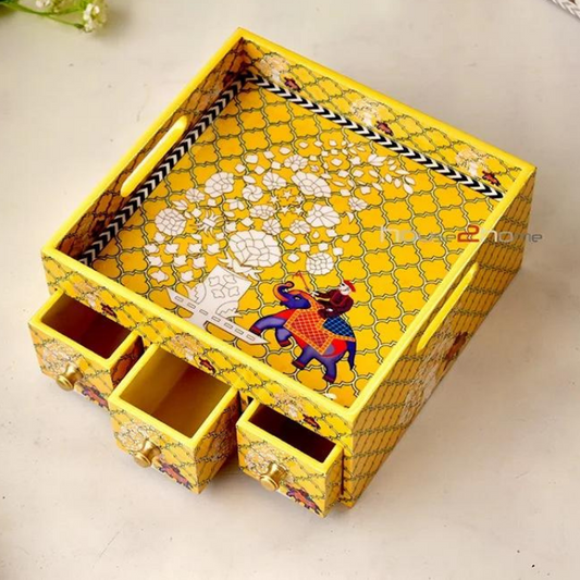 Wooden Multipurpose  Drawer 10x10 Mix