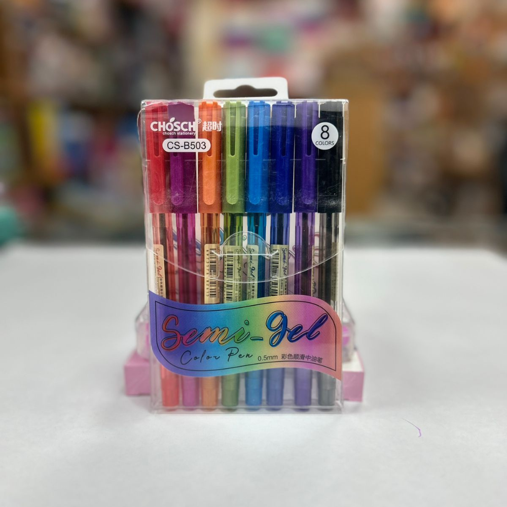 Semi-Gel Pen B503-8 Set