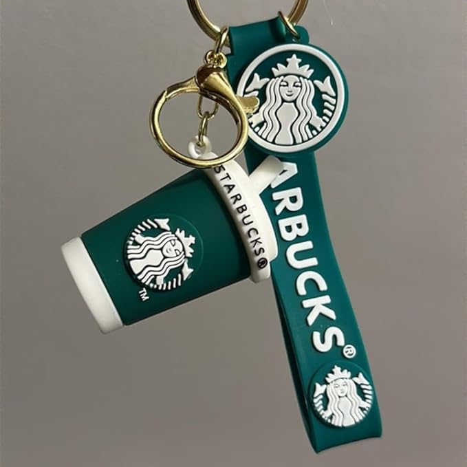 keychain Starbucks Coffee Cup keychain Gift for girl Boys Keyring and Bag Hanging AccessoryStarbucks Key Chain for Kids