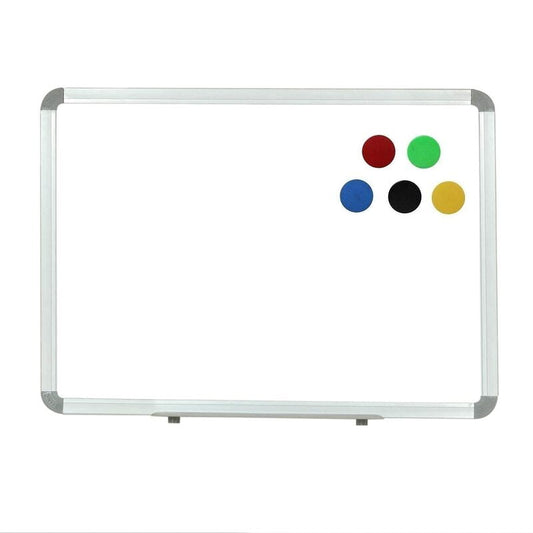 OBASIX® White Board Ceramic Steel (Magnetic) Superior Series | Natural Finesse Heavy Aluminium Frame