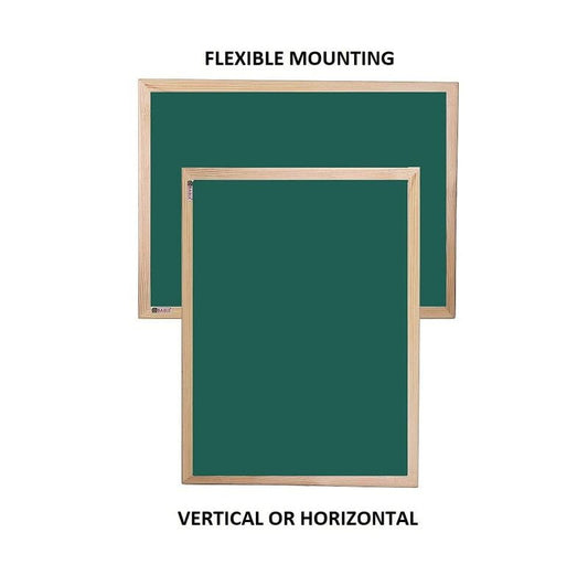 OBASIX® Green Chalk Board | Natural Pine Wood (Magnetic) 1x2