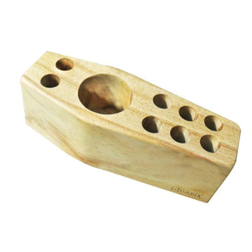 OBASIX® Wooden Pen Stand/TableDesk Organizer|Natural Wooden Pen Pencil Holder/Stationary Storage-PS06