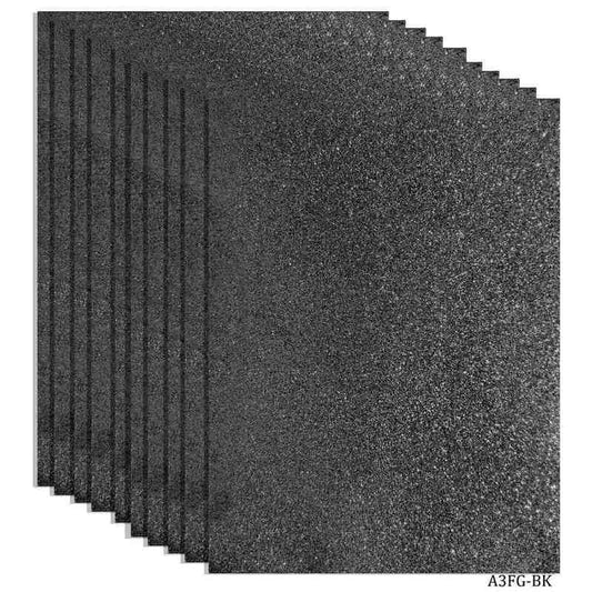 A3 Glitter Foam Sheet Without Sticke Black A3FG-BK (JG)