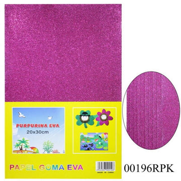 A4 Glitter Foam Sheet Without Stk R Pink 00196RPK(JG)