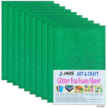 A4 Glitter Foam Sheet Without Sticke Green 00196GN(JG)