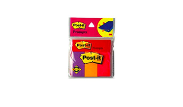 3M Post It 1X3X3 ColoursX50 Sheets Each (Prompts)