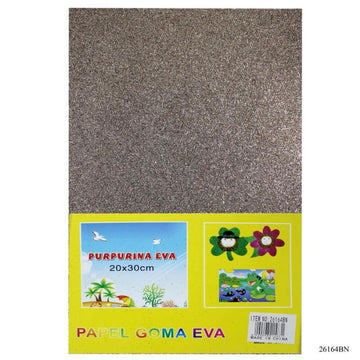 A4 Glitter Foam Sheet With Sticker Brown 26164BN(JG)