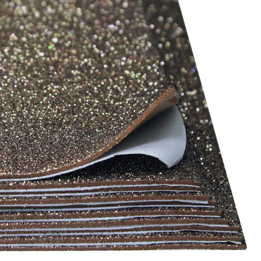A4 Glitter Foam Sheet With Sticker Brown 26164BN(JG)
