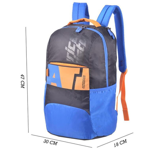 American Tourister Bag Pack Aleo+02 Black-Blue (LP0019002)