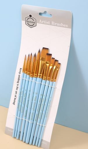 Artist Brushes Keep Smiling Pk/10 A6303B-1390 (NV)