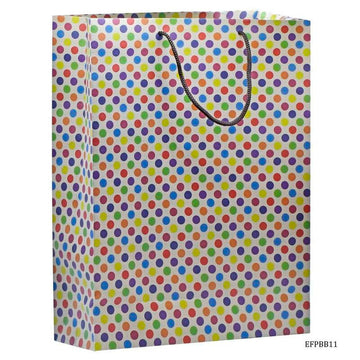 Eco Friendly Paper Bag Big 14.3X10.7 Polka Dot EFPBB11 (JG)