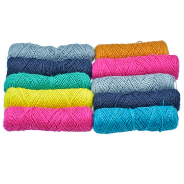 Craft Paper Rope Colour Mix 12Pcs 50Mtr CJR12P-H (JG)