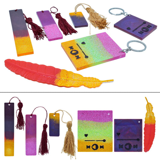 Resin Art Kit For Book Mark & Custom Spotify Keychain JRAK300