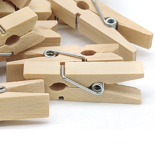 Wooden Clip 35MM 100pcs White 100P35MMW(JG)