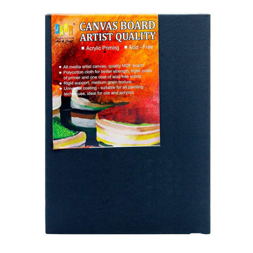 Black Canvas Board 10x14 Inch