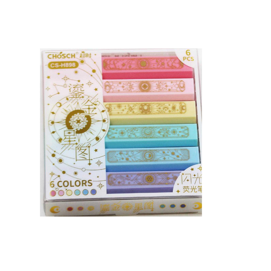 High Light Pen Set CS-H898-6