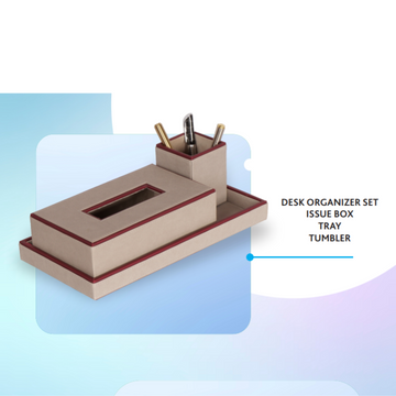 LEATHERITE TRAY SET