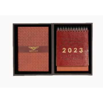 CALENDER & NOTEBOOK SET BROWN