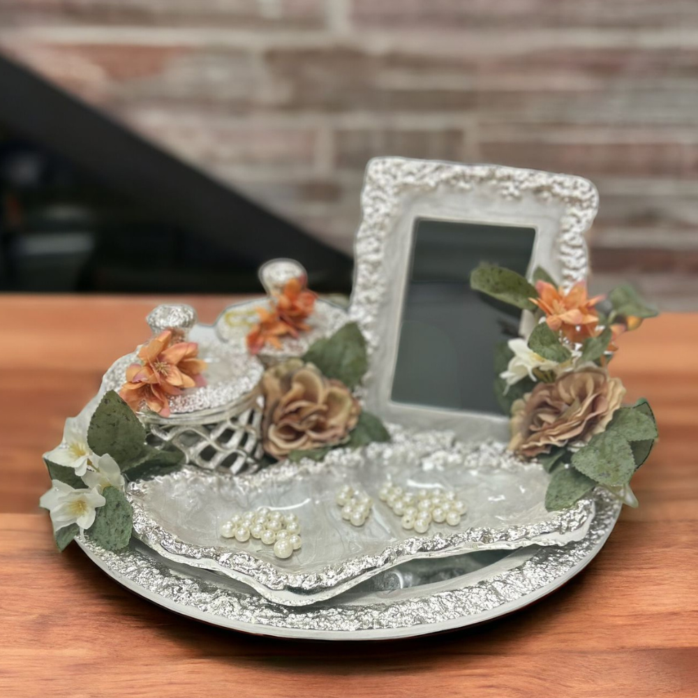 STONE EFFECT CRUSH DESIGN WITH ENAMEL HAMPER