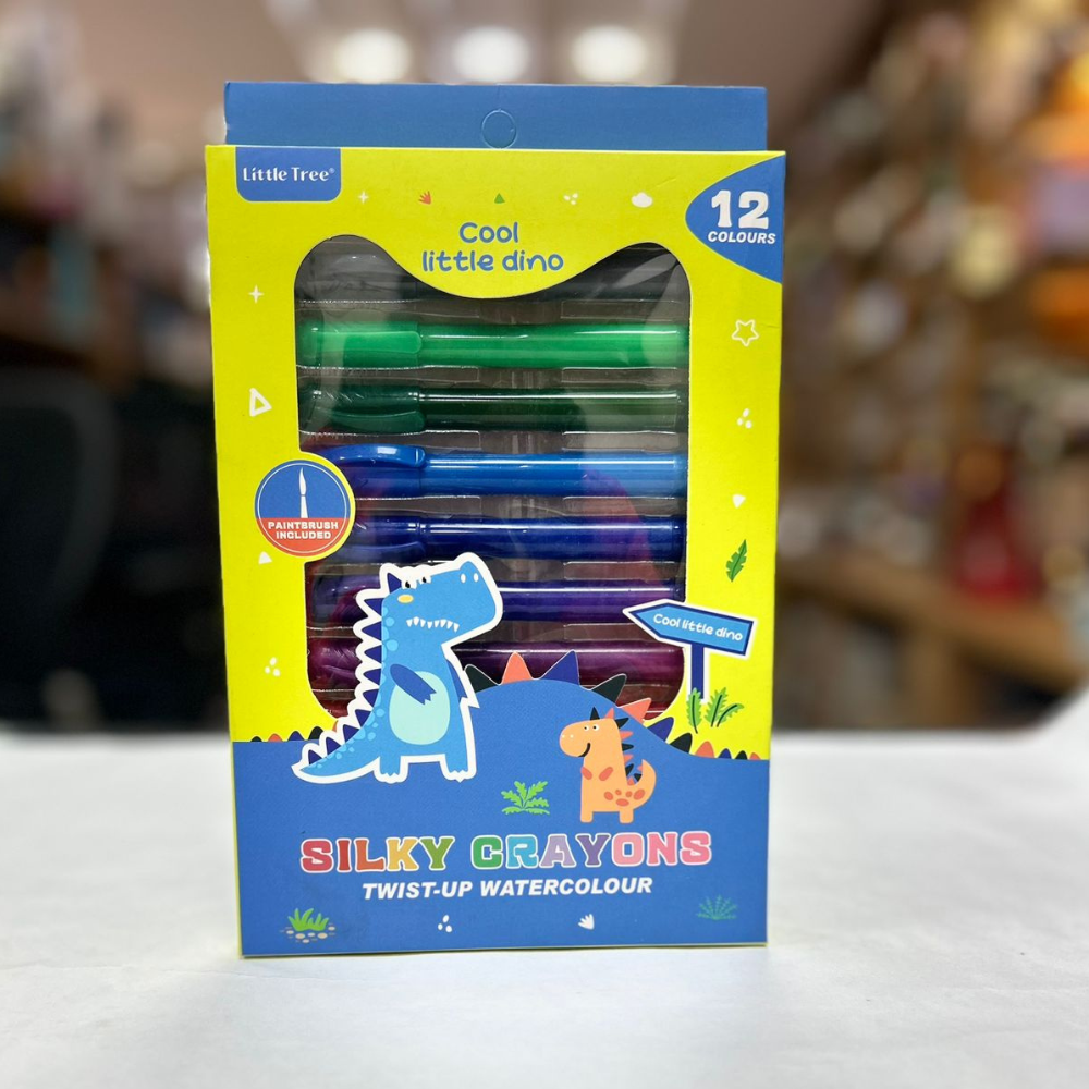 Cool Little Dino Silky Crayons