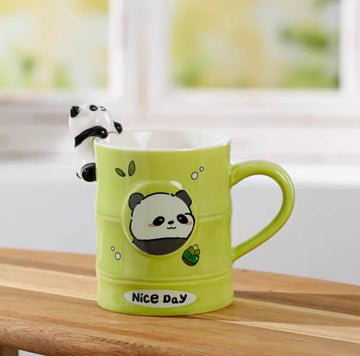 Panda bamboo style Ceramic mug