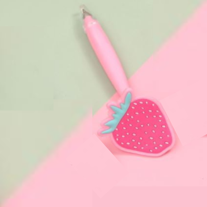 Strawberry Flower Blue Ball Pen GBT-986 (NV)