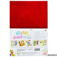 A4 Nonwoven Felt Sheet Red 050 ANFSD052 (JG)