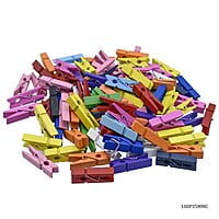 Wooden Clip 35MM 100pcs Color 100P35MMC(JG)