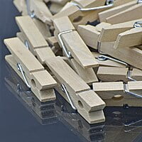 Wooden Clip 60MM 50pcs Big White 50P60MMW(JG)