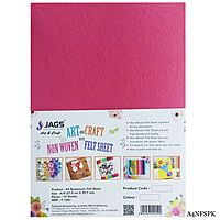 A4 Nonwoven Felt Sheet Pink A4NFSPK (JG)