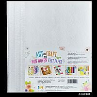 A4 Nonwoven Felt Sheet White A4WE101 (JG)