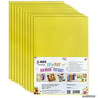 A4 Nonwoven Felt Sheet Light Yellow A4LYW830 (JG)