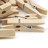 Wooden Clip 35MM 100pcs White 100P35MMW(JG)