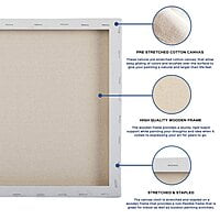 Canvas Board Stretched Frame 24x24 inch CBSF24x24 (JG)
