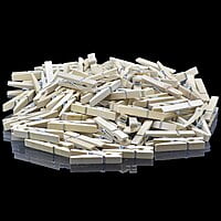 Wooden Clip 45MM 100pcs Big White 100P45MMW(JG)