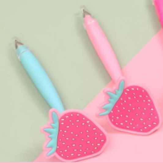 Strawberry Flower Blue Ball Pen GBT-986 (NV)