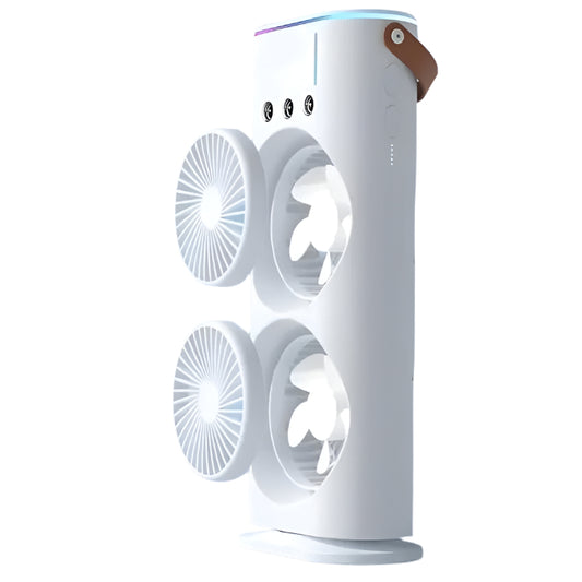 beautiful & stylist Plastic Double Ended Mist Spray Table Fan, For Air Cooling
