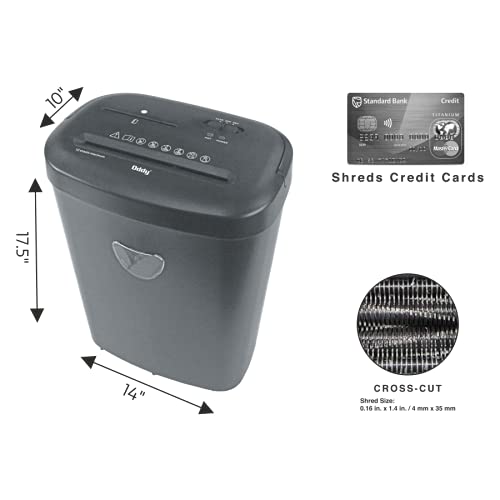 Oddy 12 Sheets Cross Cut Paper Shredder for Home, Office & Heavy Duty