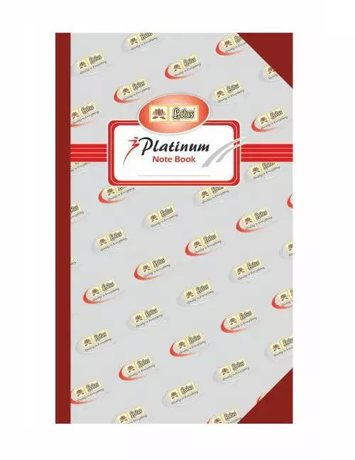 Lotus Hard Bound Platinum Register 480Pages