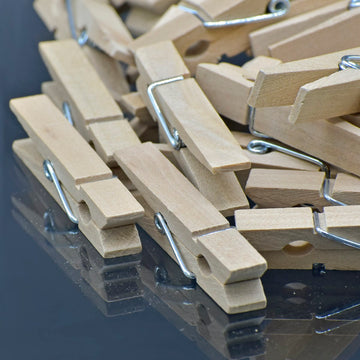 Wooden Clip 60MM 50pcs Big White 50P60MMW(JG)