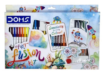 DOMS Art Fusion Kit – 9 in 1 Art & Colouring Set for Kids