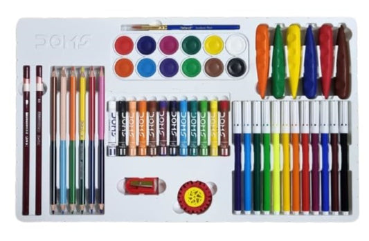 DOMS Art Fusion Kit – 9 in 1 Art & Colouring Set for Kids