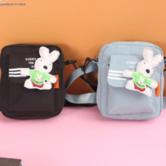 Shoulder Bag with Front Flap & 3 D Teddy Bear GBT-5442 (NV)