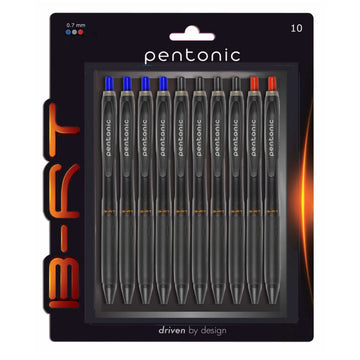 Pentonic B-RT 0.7mm Retractable Ball Pen Blister Pack | Smooth Writing Pens