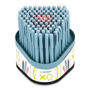 Hauser XO Ball Pen Box Stand Pack | Tip Size 0.7 mm | Comfortable Grip With Smudge Free Writing