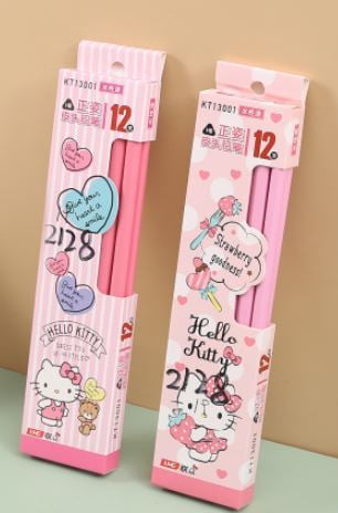 Hello Kitty Pencil Box Kids pk/12 2128 (NV)