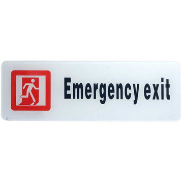 Sticker White Emergency Exit SWEE(JG)