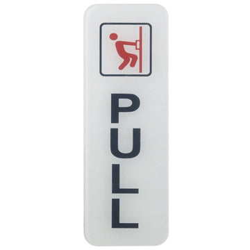 Sticker White Pull Vertical SWPULLV (JG)