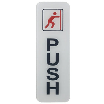 Sticker White Push Vertical SWPUSHV (JG)